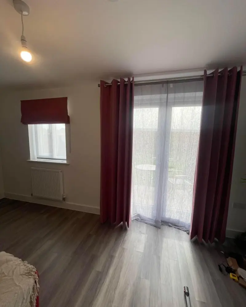 roman blinds for patio doors
